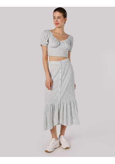 Colins Yeşil Kadın Gömlek K.kol 001