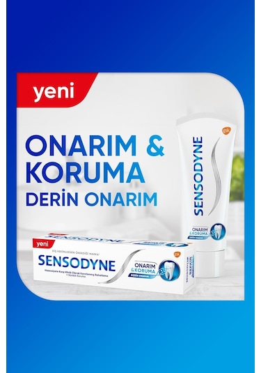 Sensodyne Onarım ve Koruma Diş Macunu 4 x 75 ML