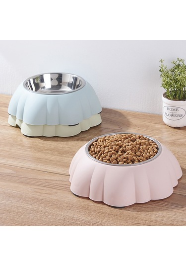 Sones Paslanmaz Çelik Plastik Kabak Yaratıcı Pet Mama Kasesi