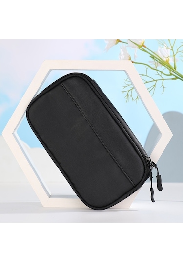 Pratik Ve Şık İlkokul Ve Ortaokul Öğrencileri İçin Çok Amaçlı Kırtasiye Kalem Kutusu, Geniş Kapasiteli Kanvas Fermuarlı Okul Çantası, Dayanıklı Ve Fonksiyonel Saklama Kutusu Siyah