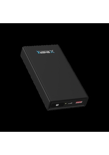 Enerx Enr-p20188dc Powerbank 20.000 Mah Dijital Ekranlı Fenerli Usb+type-c 2.1a Beyaz Siyah