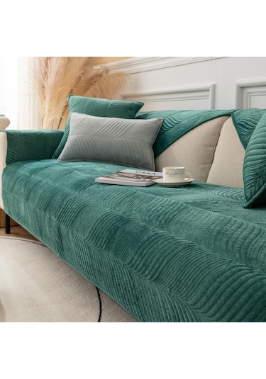 Ten Rengi Kalın Peluş Kenar Kanepe Kılıfı Mobilya Koruma Kapağı 70 90cm