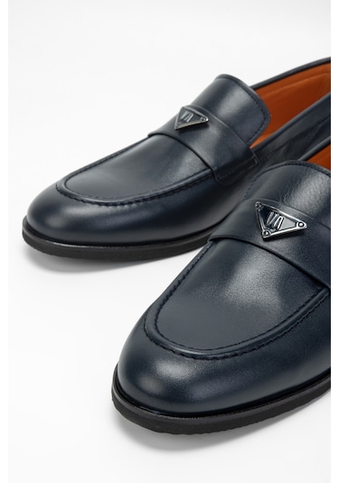 Valmenti Erkek Lacivert Hakiki Deri Casual Ayakkabı 537 3379 Erk Ayk Sk23/24 Lacivert