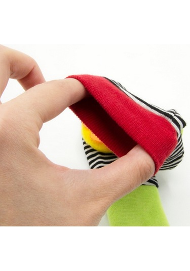 Babyjem Çıngıraklı Çorap Ve Bileklik Aslan Ve Kurbağa Turuncu - Yeşil