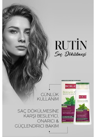 Bioblas Botanic Oils Isırgan Organik Zeytinyağı Şampuan 360 ml - Dolgunlaştırıcı, Saç Dökülmesine Karşı