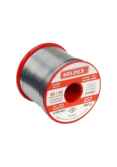 Soldex Sn60 Pb40 Lehim Teli 2.00mm 500gr