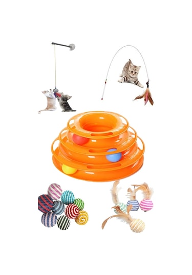 Tineke Tower Kedi Oyuncağı 5'li