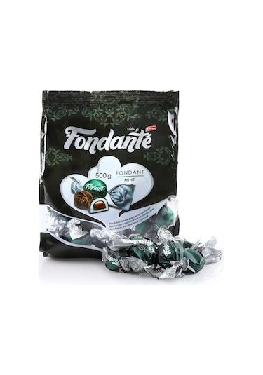 Fondante Çikolata Dolgulu Naneli 500 Gr. (1 Poşet)
