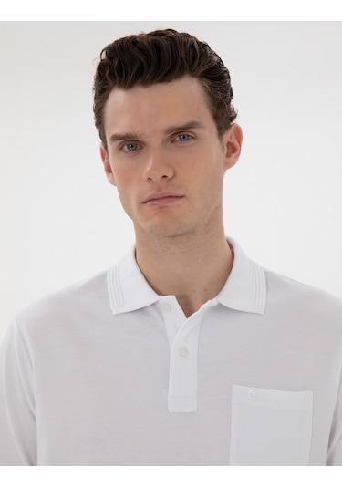 Pierre Cardin Erkek Beyaz Tişört Basic 50302538-vr013 Beyaz