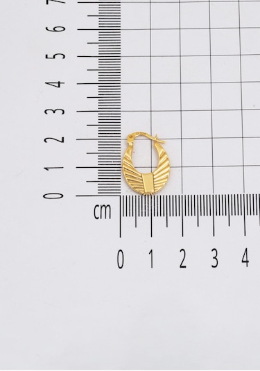 Bilezikci Vintage Altın Halka Küpe Sarı Altın