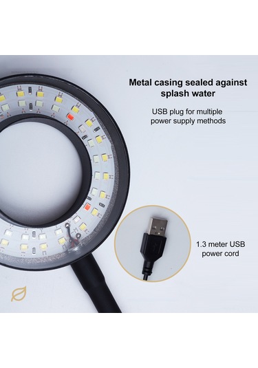 Youtek Siyah Usb Led Akvaryum Işığı - 8w 360 Döner, Sürekli Dimmable, Su Bitkileri Için Parlak Aydınlatma, Mini Klipsli Tasarım Diğer
