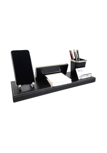 Prozenis Samatya Deri Masa Üstü İsimlik Kalemlik Notluk Seti