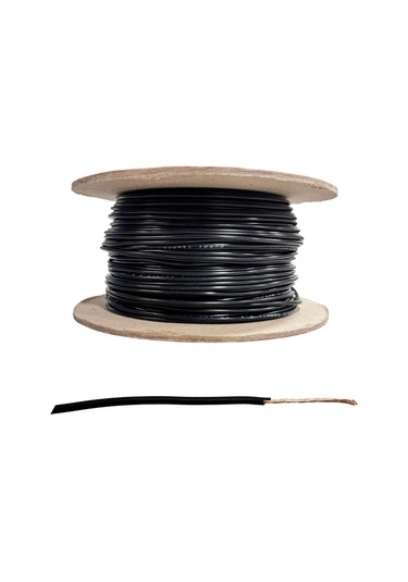 0.50 Mm Tesisat Kablosu Kalaysız Siyah 1 Mt