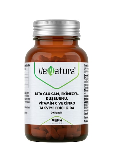 Venatura Beta Glukan Ekinezya Kuşburnu C Vitamini Çinko 30 Kapsül