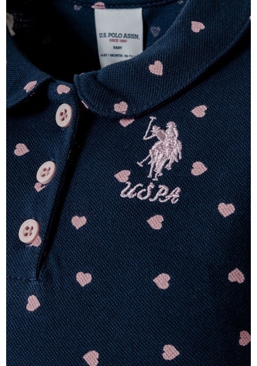 U.s. Polo Assn. Kız Bebek Lacivert Şort Takım Lacivert