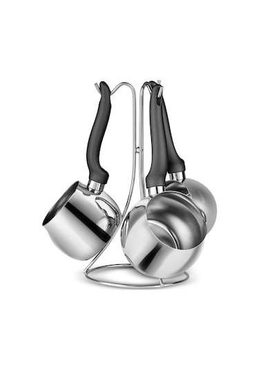 Karaca Fleva 3'lü Cezve Takımı Black