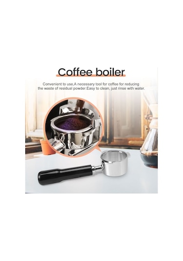 Metabagua Delonghi Ec685 Için 2 Stil Kahve Tozu Kasesiyle Portafilter 51mm 8vaput Siyah