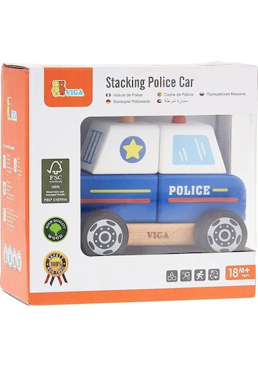 Ahşap Sök Tak Bloklar Polis Arabası