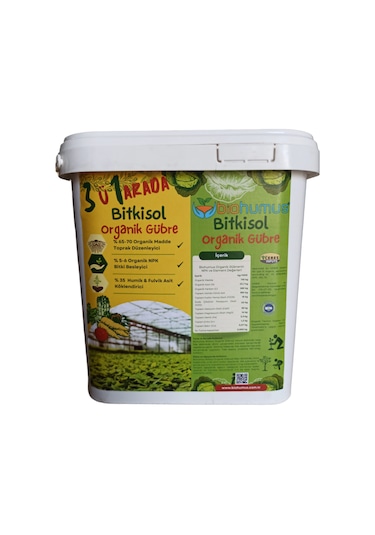 3 Ü 1 Arada, Biohumus Organik Gübre Bitki Besleyici, 5 Litre