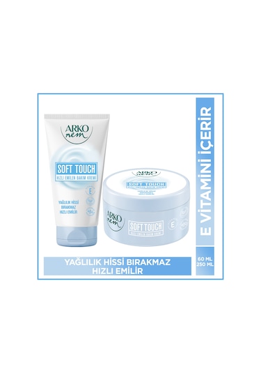 Arko Nem Hızlı Emilen Bakım Kremi Soft Touch 250+60 Ml