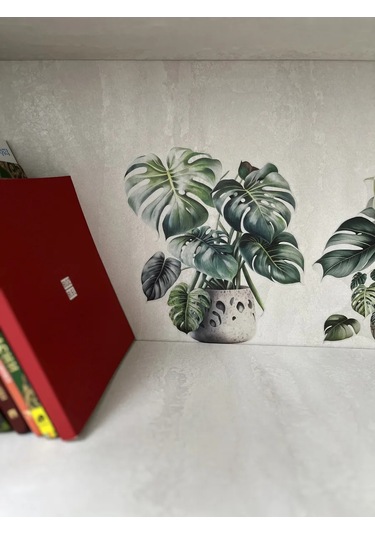 Brightnest Duvar İçin İç Mekan Monstruos Çıkartmaları 348225319 Yeşil