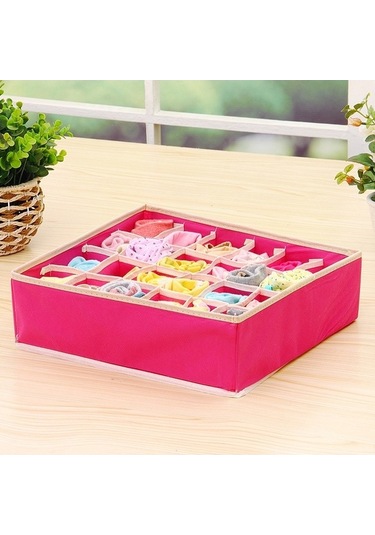 Dancemonkey Saklama Kutusu Kumaş İç Giyim Dolap Organik Kumaş Çorapları Cbtx Bölünmüş 4 Adet Ahşap