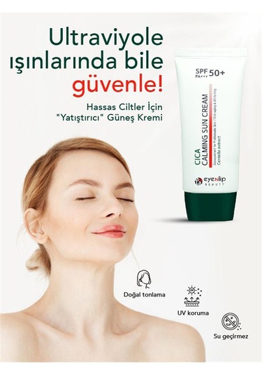 Eyenlip Beauty SPF 50+ Cica Yatıştırıcı Güneş Kremi 50 ML