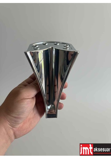 Pera 19 Cm Krom Mobilya Koltuk Yatak Odası Tv Ünitesi Dolap Konsol Ve Sehpa Ayağı Krom