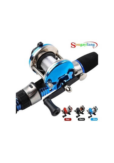 Novahub Mavi Buzda Balıkçılık Yuvarlak Makaralar Hattı Baitcasting Makarası Buzda Balıkçılık Araçları Açık Havada Kış Olta Takımı