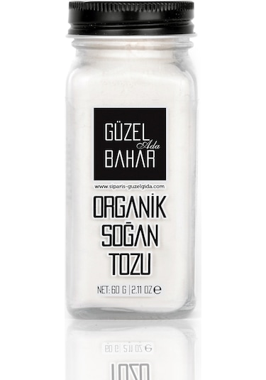 Güzel Ada Gıda Organik Tuzluklu Soğan Tozu 60 G
