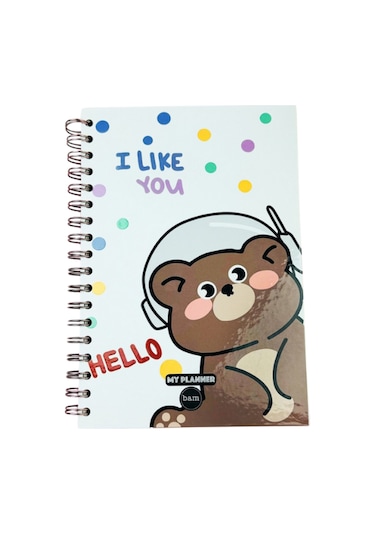 I Like You Tasarımlı Konuşan Ajanda Çok Renkli