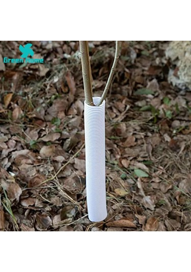 Lebihmurah 3943 Yeşil Ev Ağaç Kabuğu Koruyucuları Kullanımı Kolay Oluklu Ağaç Gövdesi Tüp Korumaları