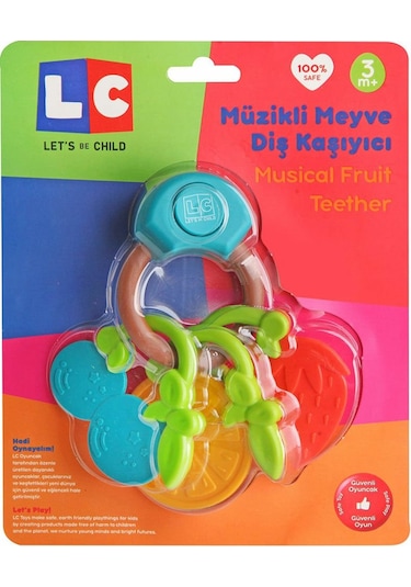 Let's Be Child Müzikli Meyve Dişlik & Çıngırak LC-30928 Çok Renkli