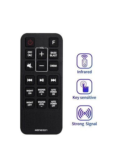 Crackedice Akb74815371 Lg Sound Bar Sj3 Sj4 Spj4b-w İçin Uzaktan Kumandayı Değiştirin