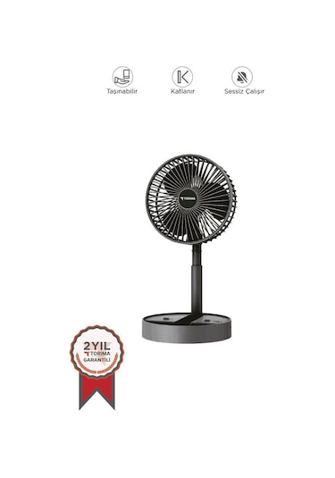 Torima F-06 Mini Fan Vantilatör Masa Fan Siyah