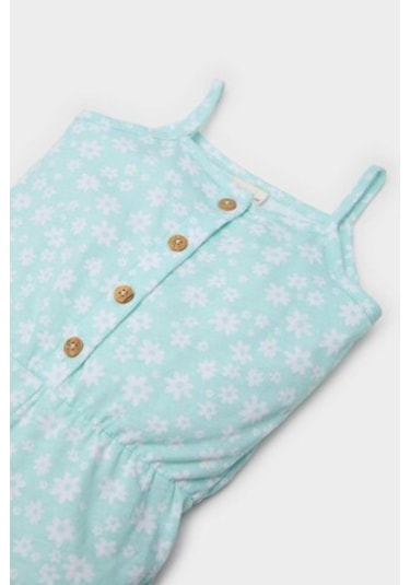 Defacto Kız Bebek Desenli Askılı Tulum C0077a525hsgn1091 Yeşil