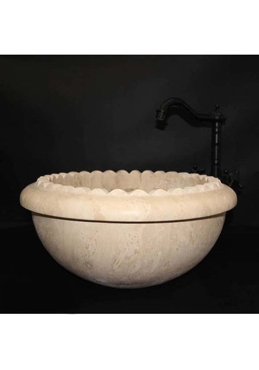 Traverten Özel Kesim Lavabo