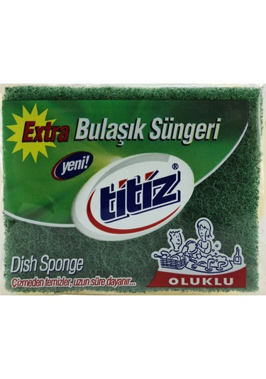 Titiz Oluklu Bulaşık Süngeri 3 Adet