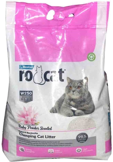 RoCat Kedi Kumu 10 LT Bebek Pudrası Kokulu