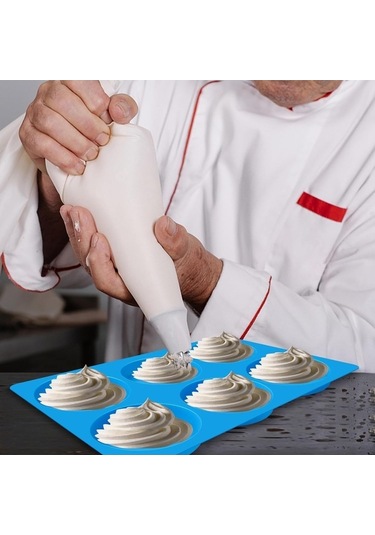 Maoyaya Pişirme İçin 4 İnç Yuvarlak Silikon Kalıp, Yapışmaz Hamburger Çörek Ve Yumurta Tavası Kalıbı Diğer