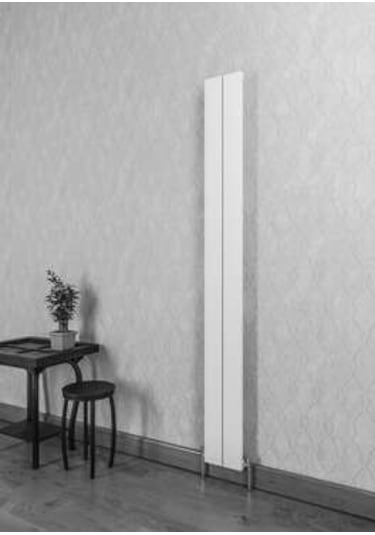 Warma Drama Dikey Alüminyum Radyatör 185x1800 Pütürlü Antrasit 7946