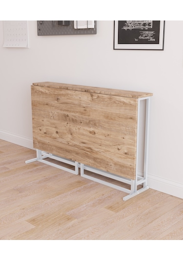 Fahrettin Küçük Worklife Katlanabilir Çalışma Masası Bilgisayar Masası Çizim Masası Work001  Beyaz71