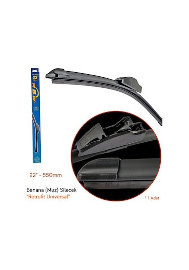 Rbw Retrofit Üniversal Muz Tipi Banana Silecek 22'' 550 MM