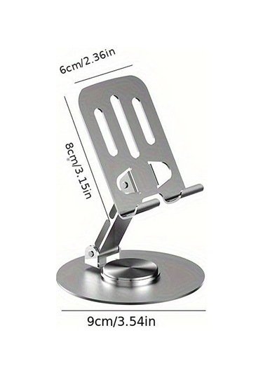 Katlanabilir Ve Ayarlanabilir Metal Telefon Tutucu Stand 360 Döne