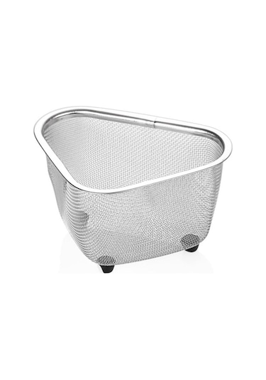 PASLANMAZ ÇELİK LAVABO İÇİ SÜZGEÇ-MİNİ ÇÖP KUTUSU