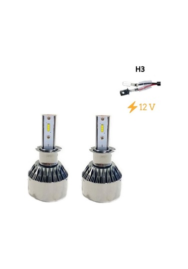 Space Space Led Far Ampulü Küçük Kasa Beyaz H3/36w /4800lm /12 / Laam901