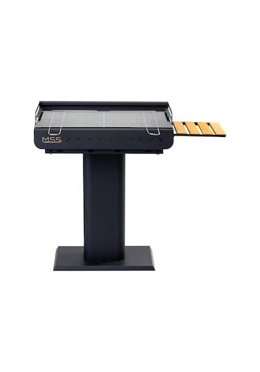 Mss Grill Çelik Izgara Mangal Ahşap Kömürlü 67x40 CM