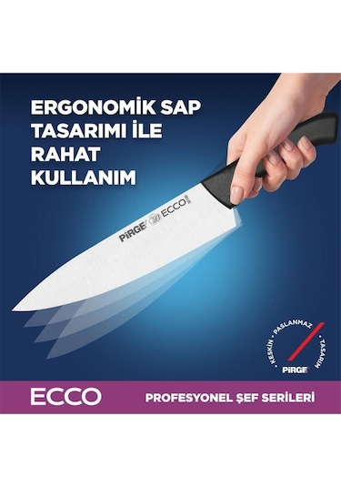Pirge Ecco Şef Çiftler Bıçak Seti 35141 7691497615180