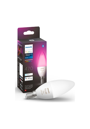 Philips HueWCA 5.3W E14 Renkli Akıllı Ampul B39