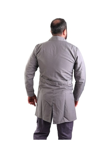 Eser - Erkek Alpaka Önlük Çıtçıtlı - Gri